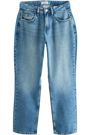 Next Dark Hourglass Straight Leg 100% Cotton Jeans