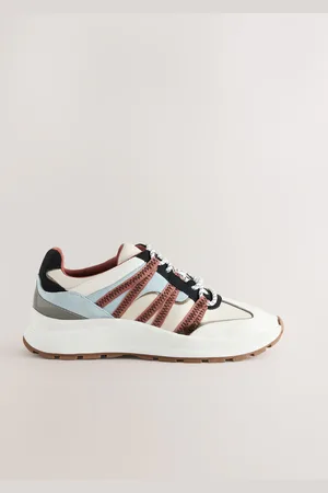Next Forever Comfort Leather Band Panel Detail Chunky Trainers