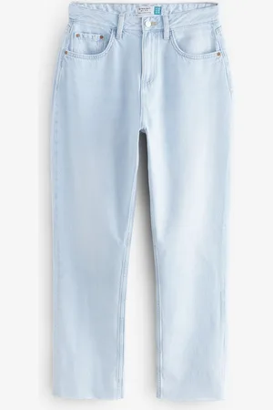 Next Bleach Hourglass Straight Leg 100% Cotton Jeans