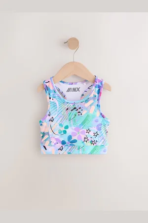 Next Animal Print Sports Crop Top (5-16yrs)