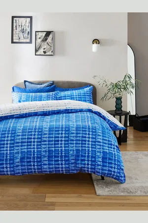 Next 100% Cotton Washed Tie Dye Shibori Reversible Duvet Cover and Pillowcase Set