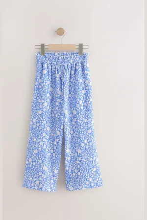 Next Floral Print Wide Leg Trousers (3-16yrs)