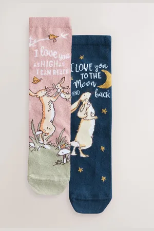 Next Pink/ Guess How Much I Love You License Socks 2 Pack
