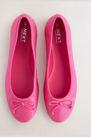 Next Raffia Standard/Wide Fit Forever Comfort Ballerinas Shoes