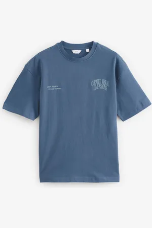 Next Script Text Relaxed Fit Graphic Print Heavyweight T-Shirt