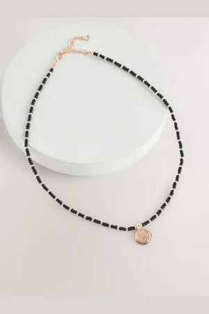 Next Beaded Coin Necklace