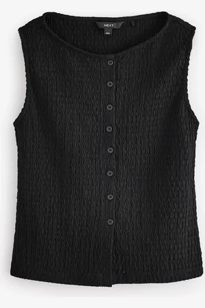 Next Textured Button Through Waistcoat
