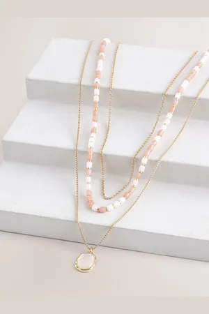Next Tone Multi Layer Beaded Necklace