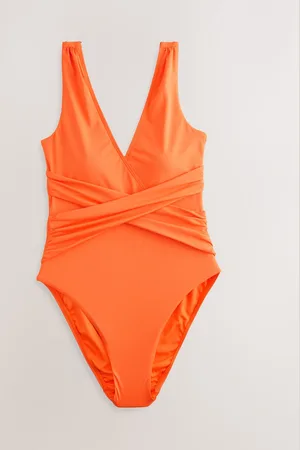 Next Orange Plunge Tummy Control Swimsuit