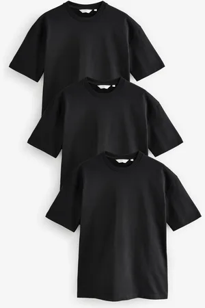 Next Relaxed Fit Heavyweight T-Shirts 3 Pack