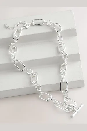 Next Tone Chunky T-Bar Necklace