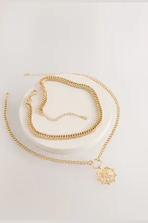 Next Tone Coin Layer Necklace