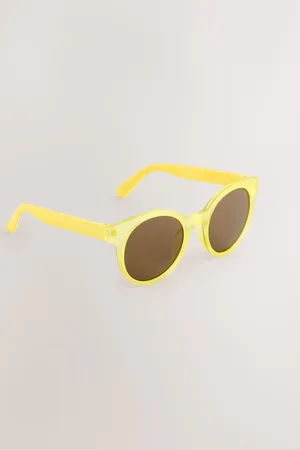Next Yellow Kids Round Sunglasses