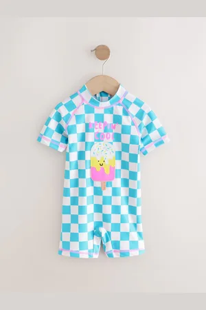 Next Ice-Cream Zip Back Sunsafe Swimsuit (3mths-7yrs)