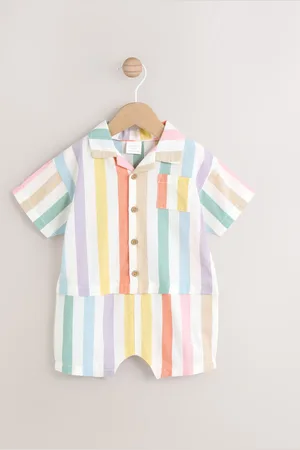 Next Bright Stripe Baby Romper (0mths-2yrs)