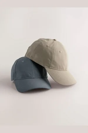 Next Slate /Neutral Stone Ripstop Texture Cap 2 Pack