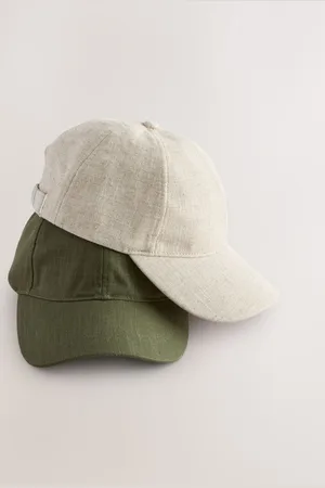 Next /Ecru Linen Cap 2 Pack