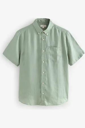 Next Mint Signature 100% Linen Short Sleeve Shirt
