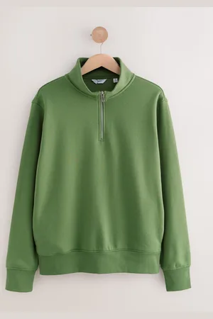 Next Bright Jersey Cotton Rich Quarter Zip Sweatshirt