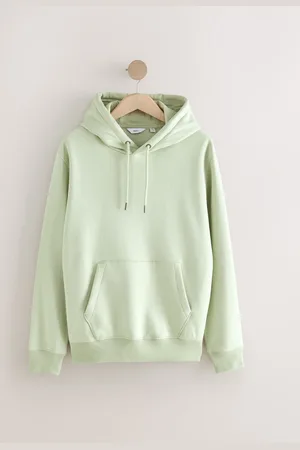 Next Light Sage Regular Fit Rich Jersey Fabric Hoodie