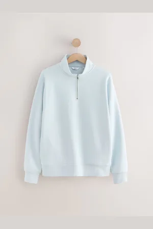 Next Light Jersey Cotton Rich Quarter Zip Sweatshirt