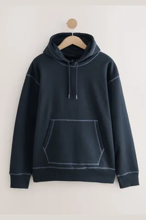 Next EDIT Heavyweight Contrast Stitch Hoodie