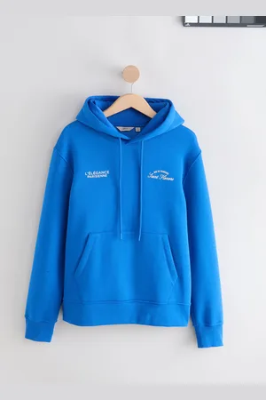 Next Cobalt Graphic Print Hoodie