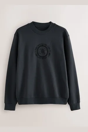 Next Embroidered Cotton Rich Crew Graphic Sweatshirt
