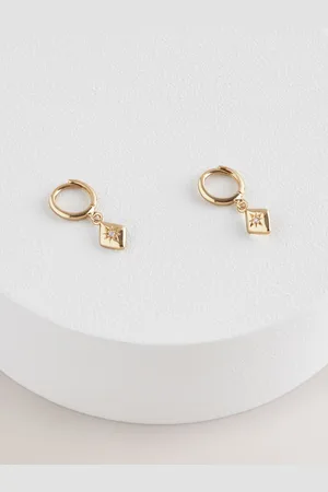 Next Plated Star Charm Hoop Earrings