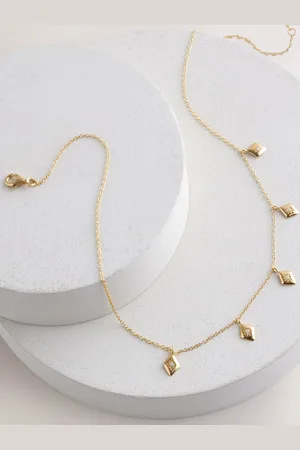Next Gold Plated Sterling Charm Necklace