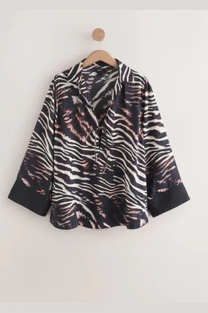 Next /Animal Long Sleeve Tunic Top