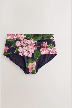 Next Kew Collection /Pink Floral Midi Waist Bikini Bottoms