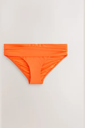 Next Orange Roll Top Bikini Bottoms