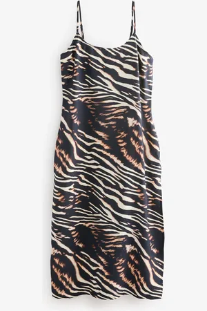 Next /Animal Midi Slip Summer Dress