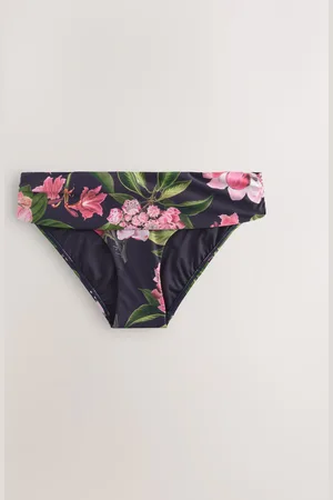Next Kew Collection /Pink Floral Roll Top Bikini Bottoms