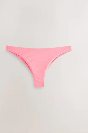 Next Coral Brazilian High Leg Bikini Bottoms