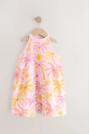 Next 100% Cotton Palm Print Playsuit T-Shirt (3-16yrs)