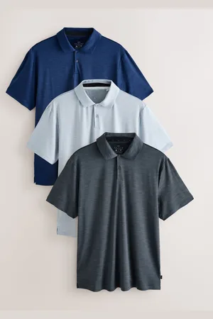 Next Multi Active Golf Mesh Training Polo Tops 3 Pack