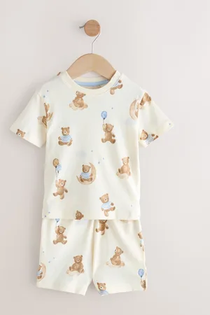 Next Ecru Baby Bear Single Short Pyjamas (9mths-6yrs)