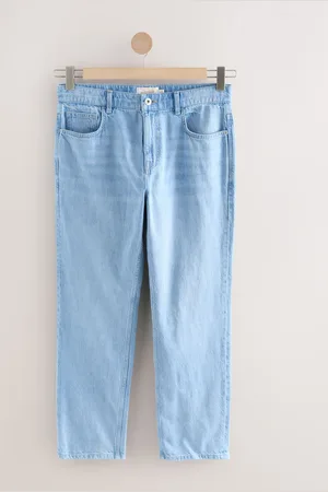 Next Light Straight Fit Signature Lightweight Cotton Linen Jeans