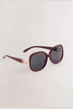 Next Maroon Red Wrap Sunglasses