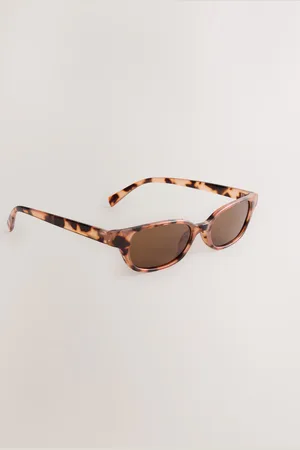 Next Tortoiseshell Slim Rectangle Sunglasses