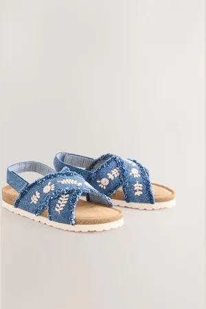 Next Embroidered Slip on Corkbed Sandals