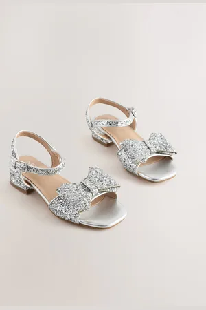 Next Glitter Bow Heeled Sandals