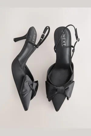 Next Forever Comfort Point Toe Bow Slingback Heels