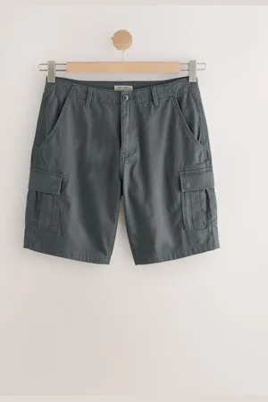 Next Charcoal Stretch Cargo Shorts