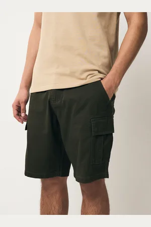 Next Khaki Stretch Cargo Shorts