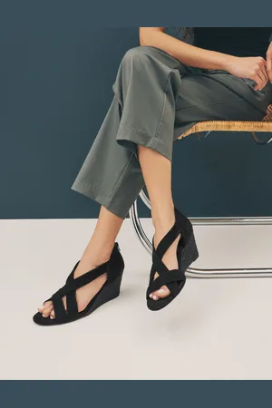 Next Forever Comfort Premium Leather With Motionflex Soft Twist Espadrille Wedges