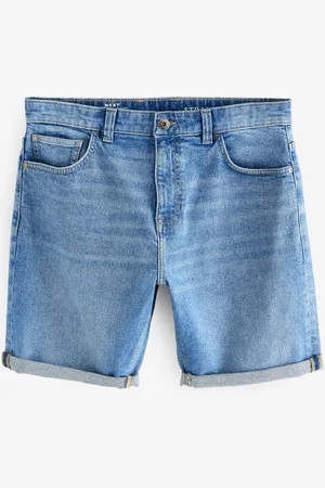 Next Light Straight Fit Stretch Denim Shorts