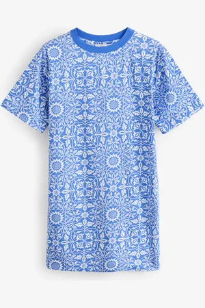 Next William Morris Print 100% Cotton T-Shirt Dress